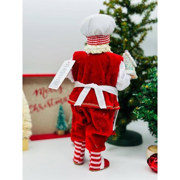 Santa Claus Baker Holiday Christmas Decor 10.5" - Picture 2 of 2
